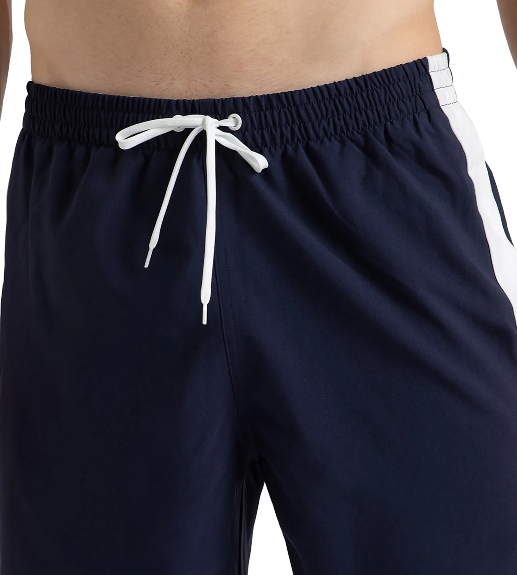 Men's 4 Way Comfort Stretch Steep Volley Watershorts With Side Pockets - Peacoat & White - Image 9