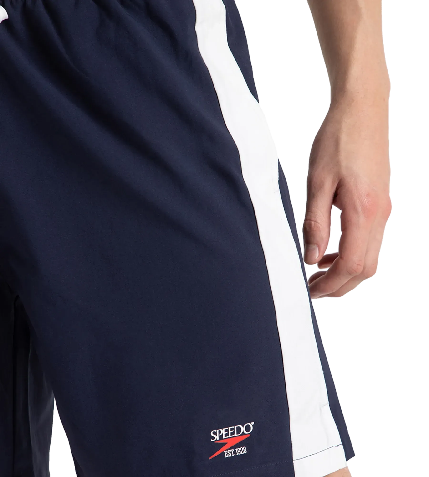 Men's 4 Way Comfort Stretch Steep Volley Watershorts With Side Pockets - Peacoat & White - Image 10