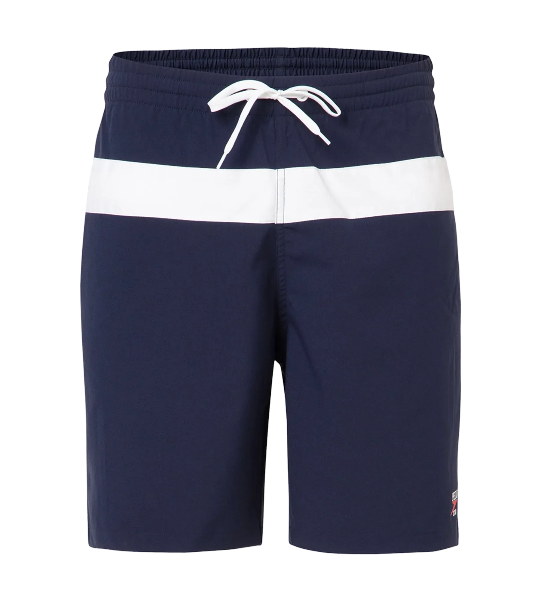 Men's 4 Way Comfort Stretch Volley Watershorts With Side Pockets - Peacoat & White - Image 11